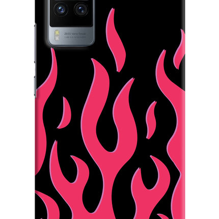 Fire Flames Vivo X60 Pro Hard Case Back Cover by Casekaro