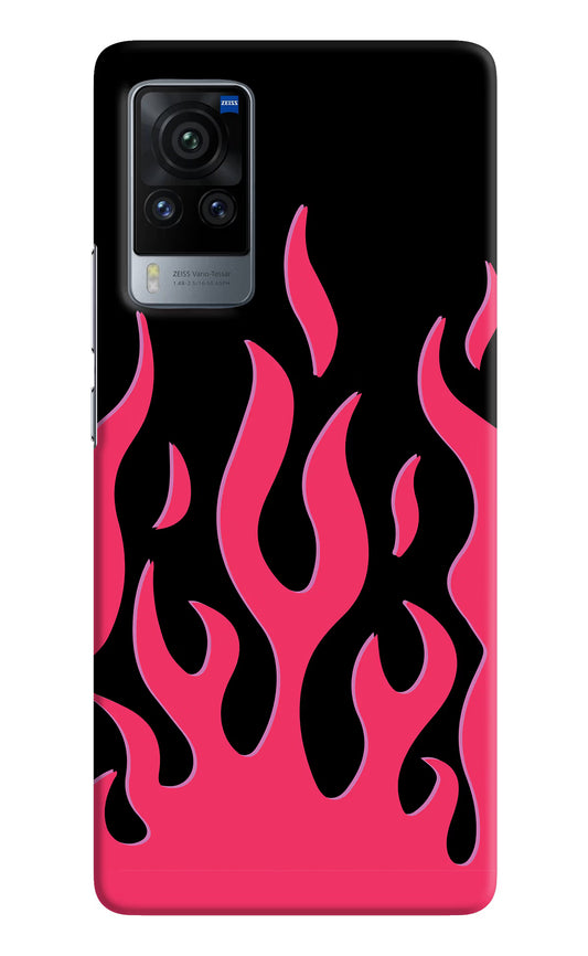Fire Flames Vivo X60 Pro Hard Case Back Cover by Casekaro