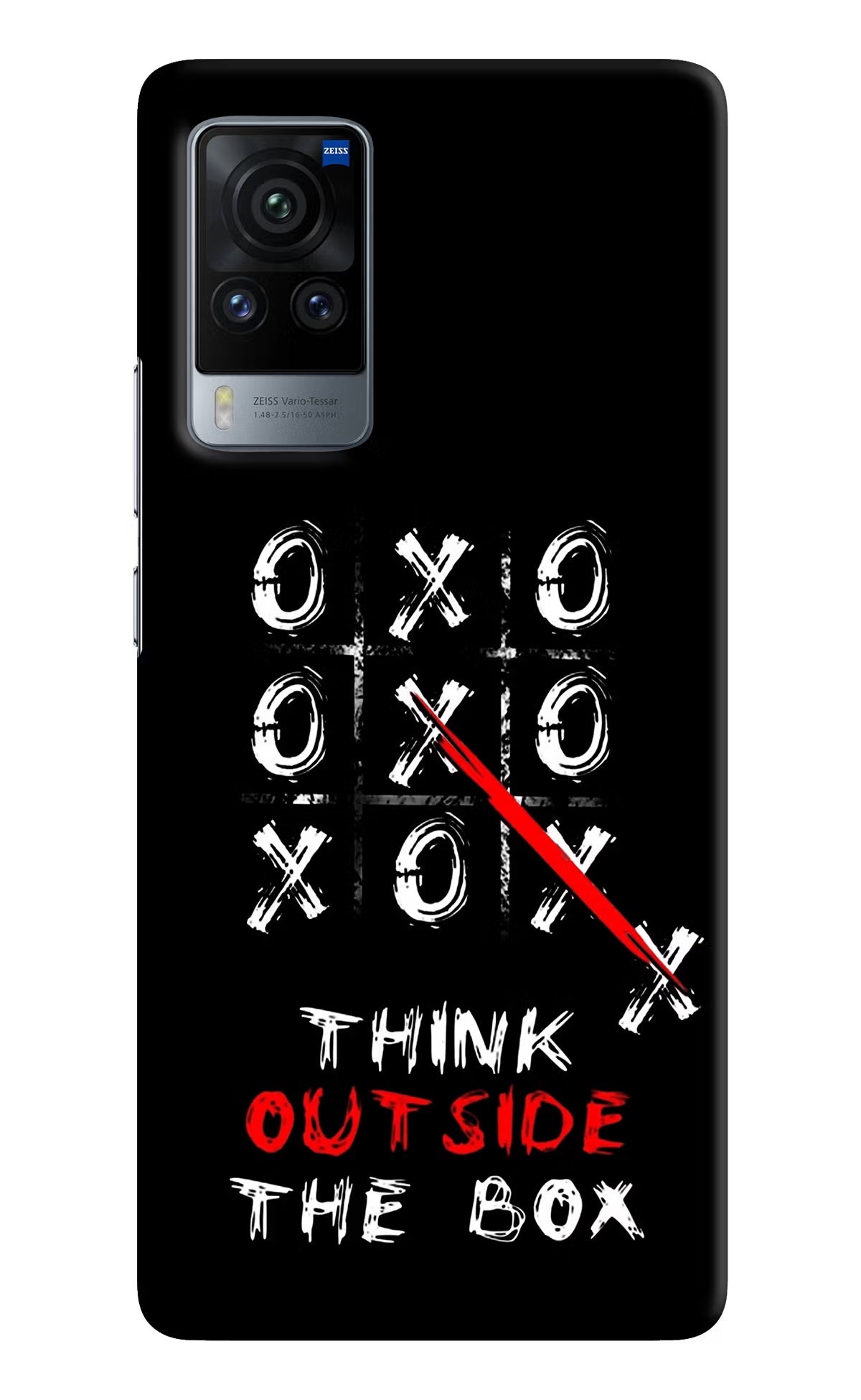 Think out of the BOX Vivo X60 Pro Hard Case Back Cover by Casekaro