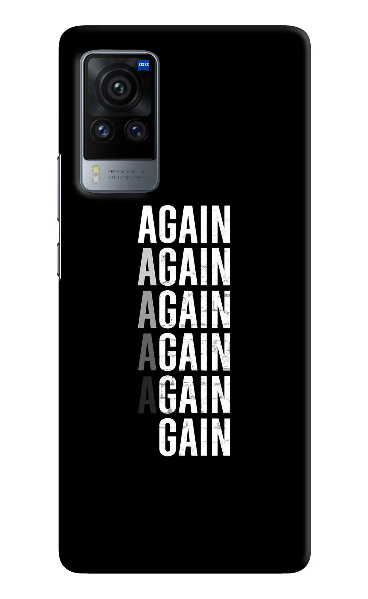 Again Again Gain Vivo X60 Pro Hard Case Back Cover by Casekaro