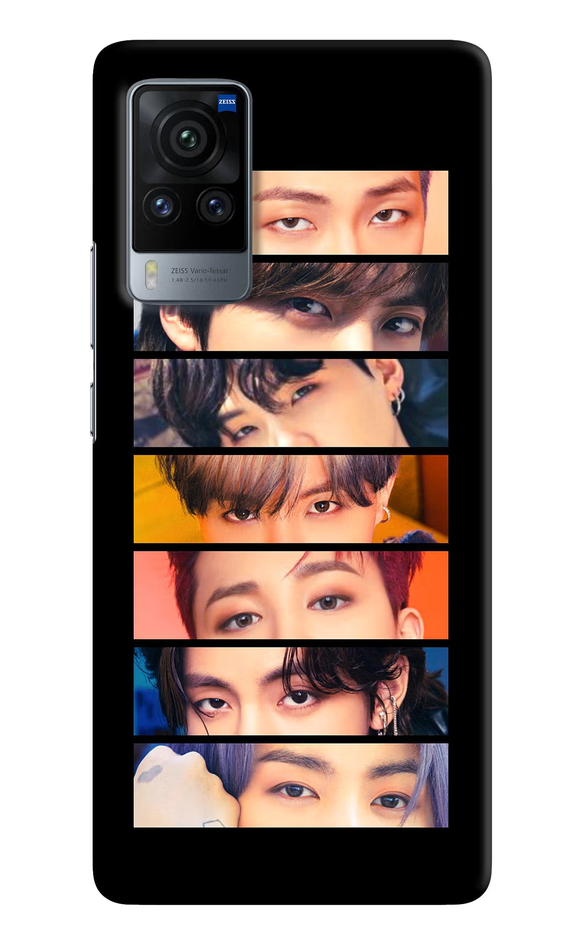 BTS Eyes Vivo X60 Pro Hard Case Back Cover by Casekaro