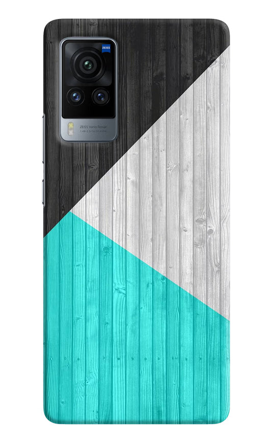 Wooden Abstract Vivo X60 Pro Hard Case Back Cover by Casekaro