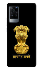 Satyamev Jayate Golden Vivo X60 Pro Hard Case Back Cover by Casekaro