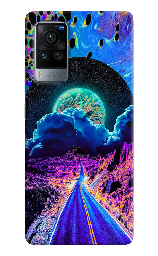 Psychedelic Painting Vivo X60 Pro Hard Case Back Cover by Casekaro