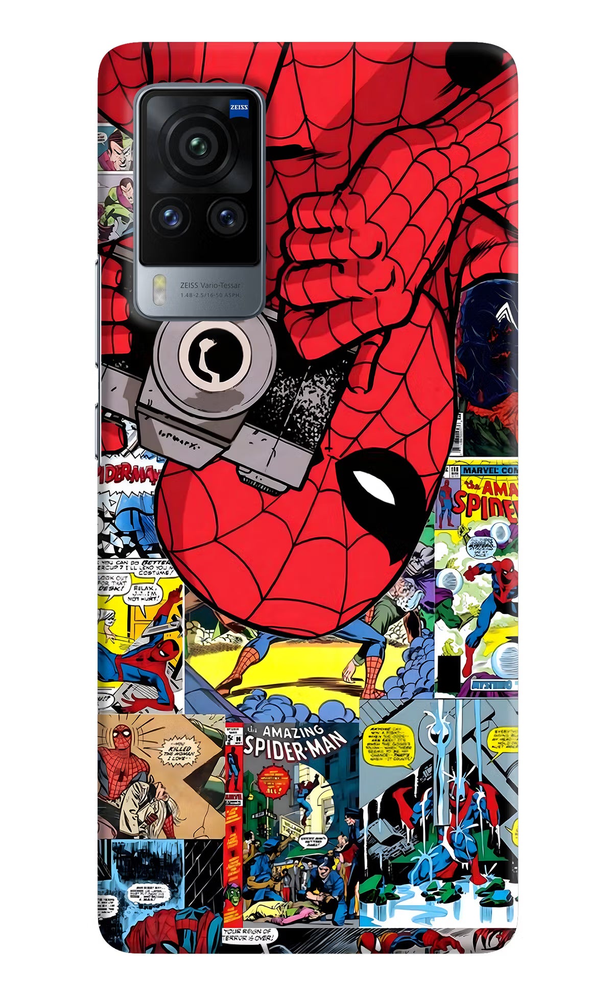 Spider Man Vivo X60 Pro Hard Case Back Cover by Casekaro