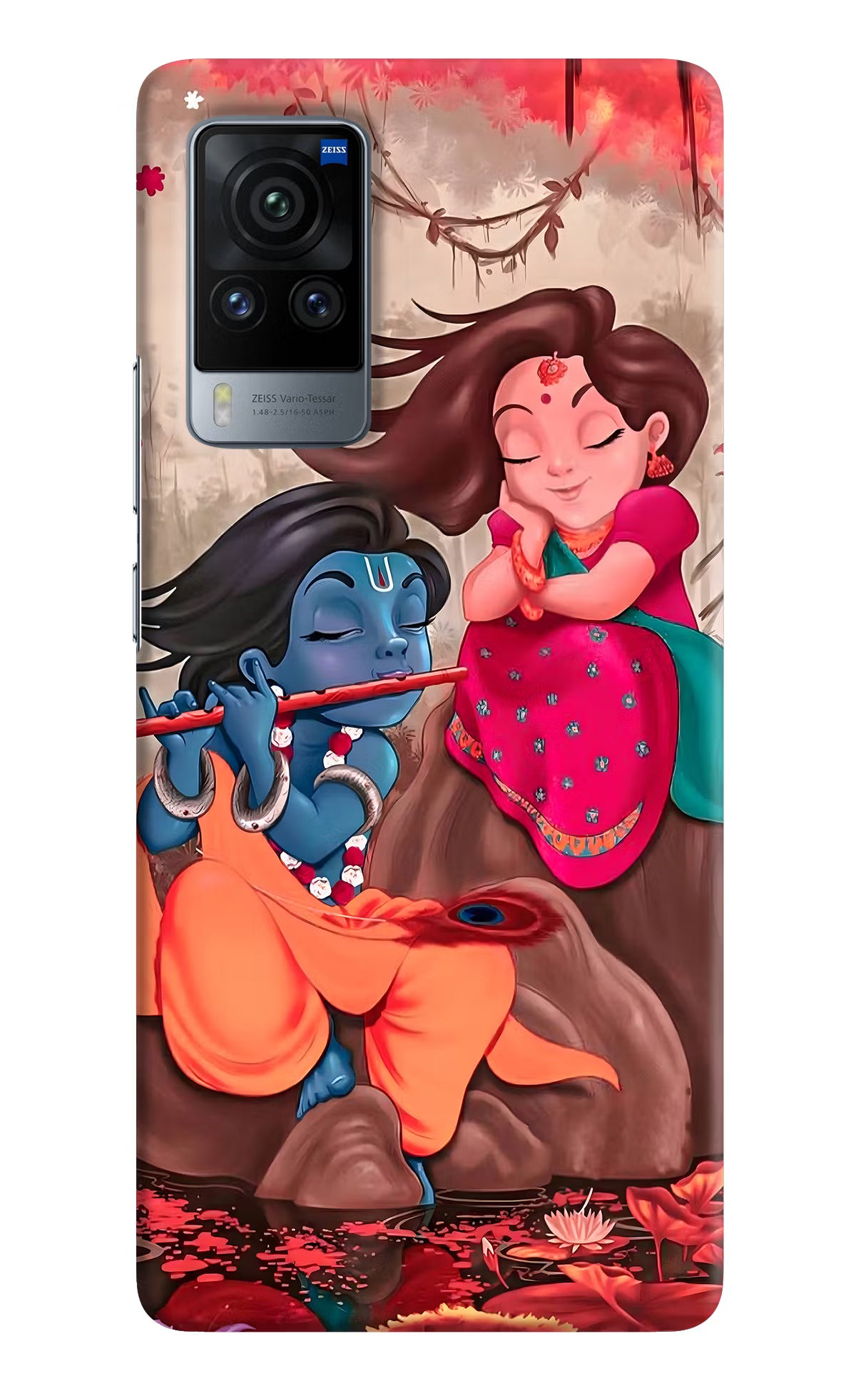 Radhe Krishna Vivo X60 Pro Hard Case Back Cover by Casekaro