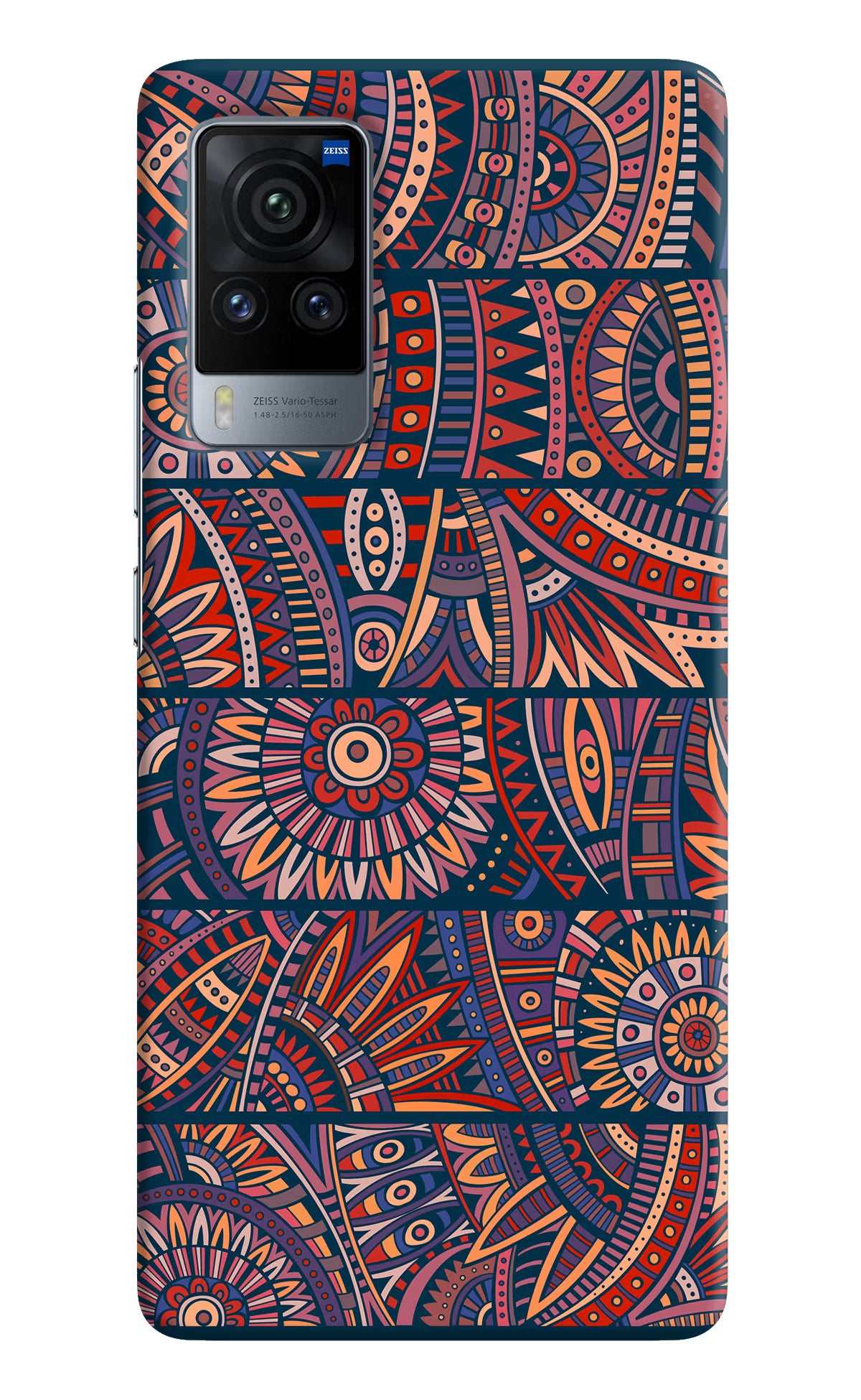 African Culture Design Vivo X60 Pro Hard Case Back Cover by Casekaro