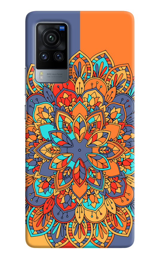 Color Mandala Vivo X60 Pro Hard Case Back Cover by Casekaro
