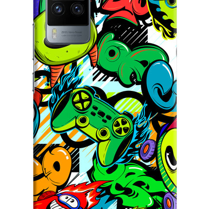 Game Doodle Vivo X60 Pro Hard Case Back Cover by Casekaro
