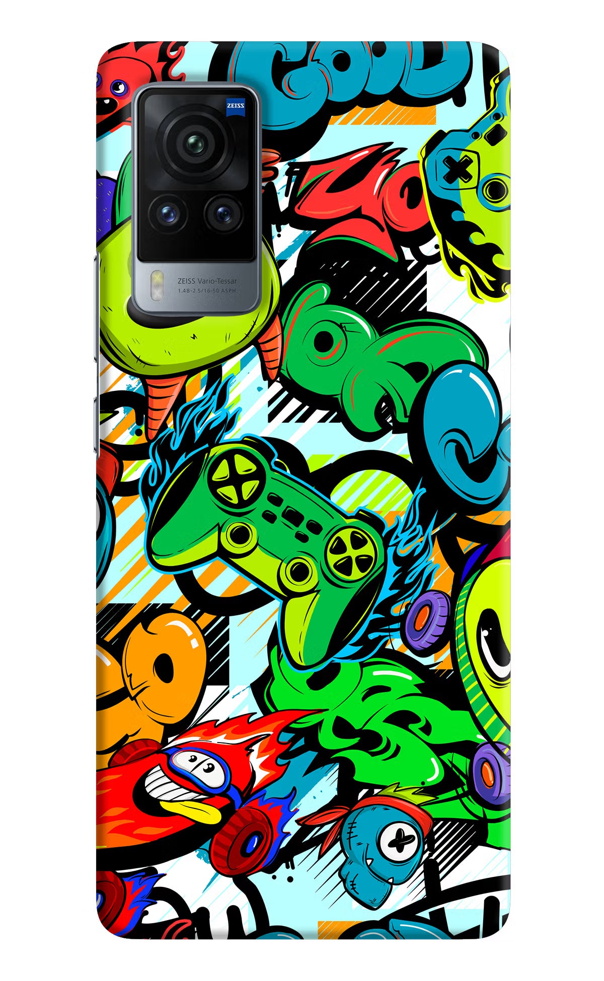 Game Doodle Vivo X60 Pro Hard Case Back Cover by Casekaro
