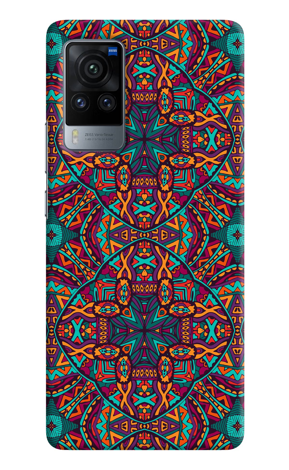Colour Mandala Vivo X60 Pro Hard Case Back Cover by Casekaro