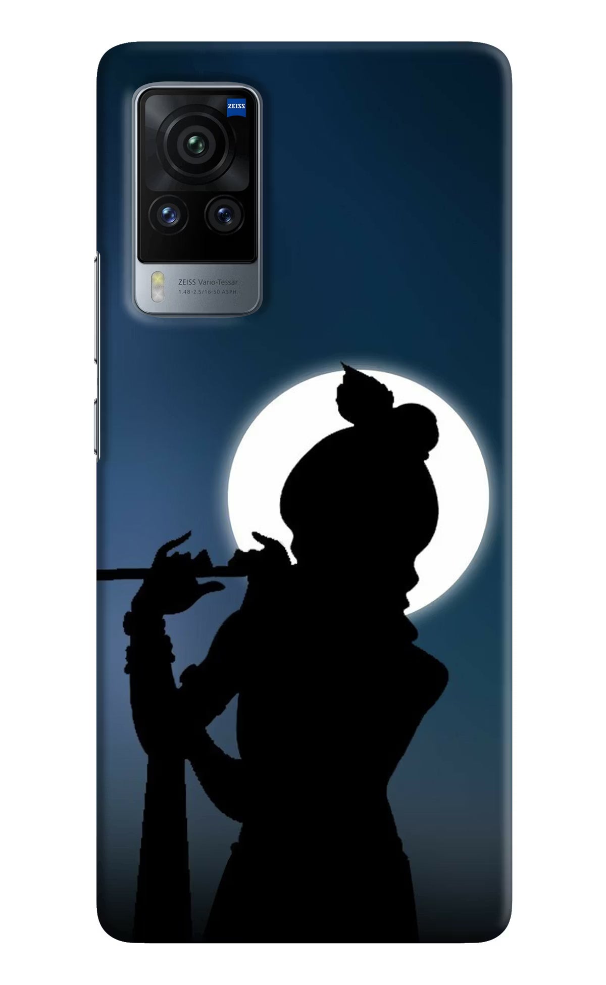 Shri Krishna Silhouette Vivo X60 Pro Hard Case Back Cover by Casekaro