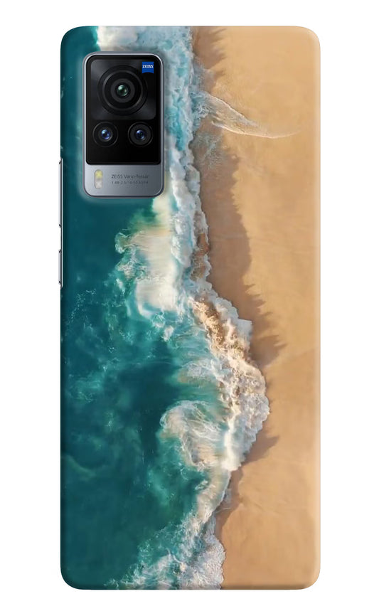 Ocean Beach Vivo X60 Pro Hard Case Back Cover by Casekaro