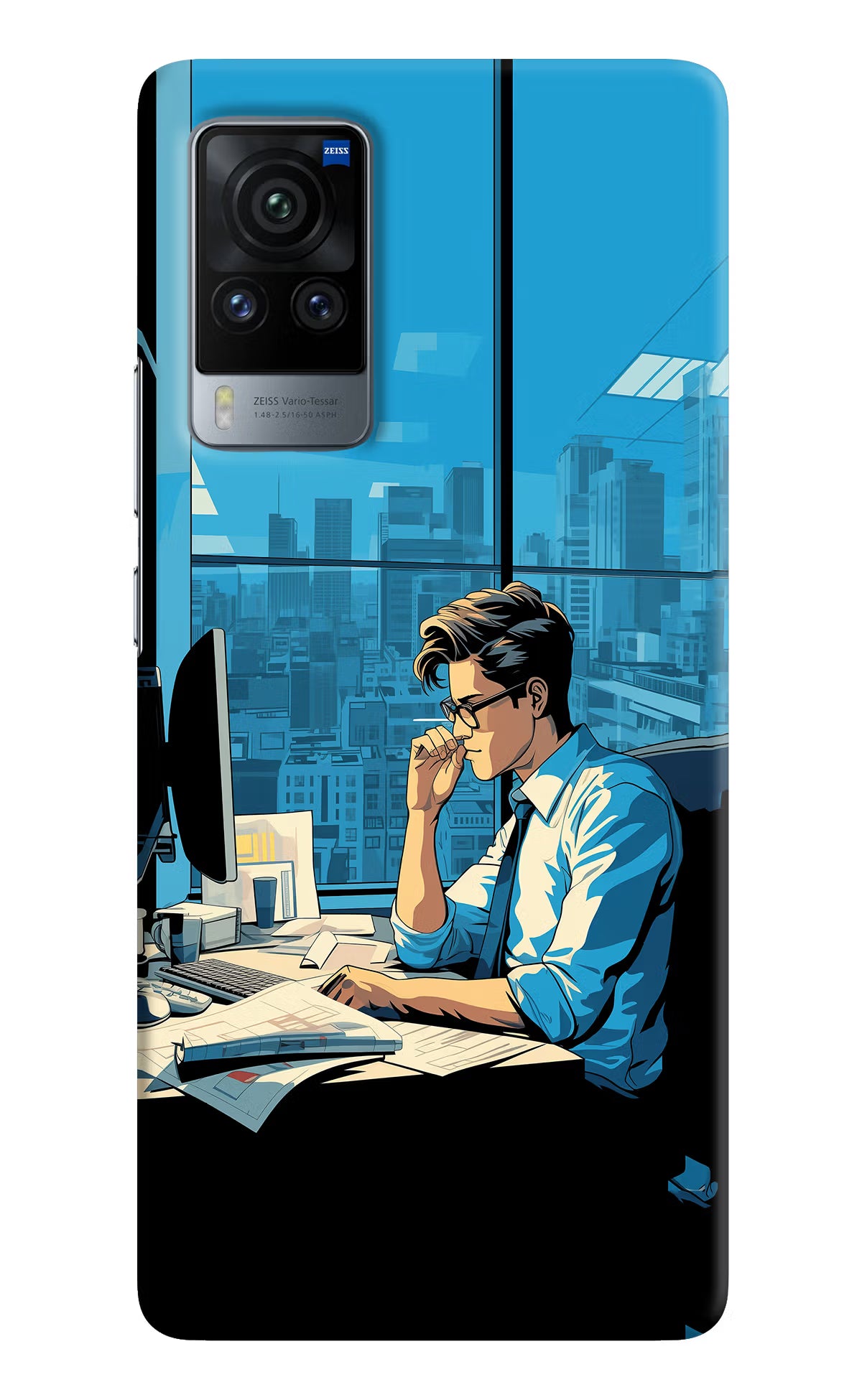 Focused Hustler (AI Generated) Vivo X60 Pro Hard Case Back Cover by Casekaro