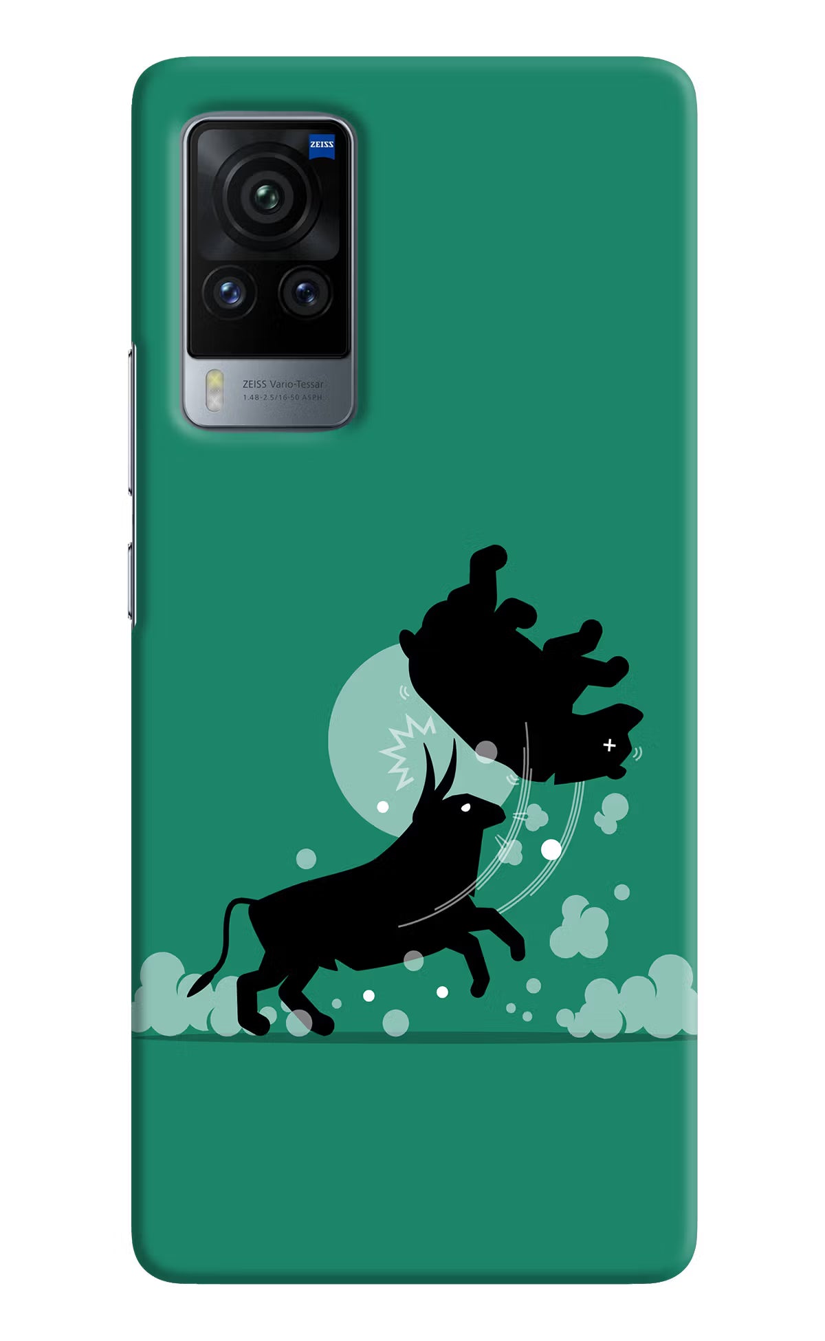 Bull Conqueror Vivo X60 Pro Hard Case Back Cover by Casekaro