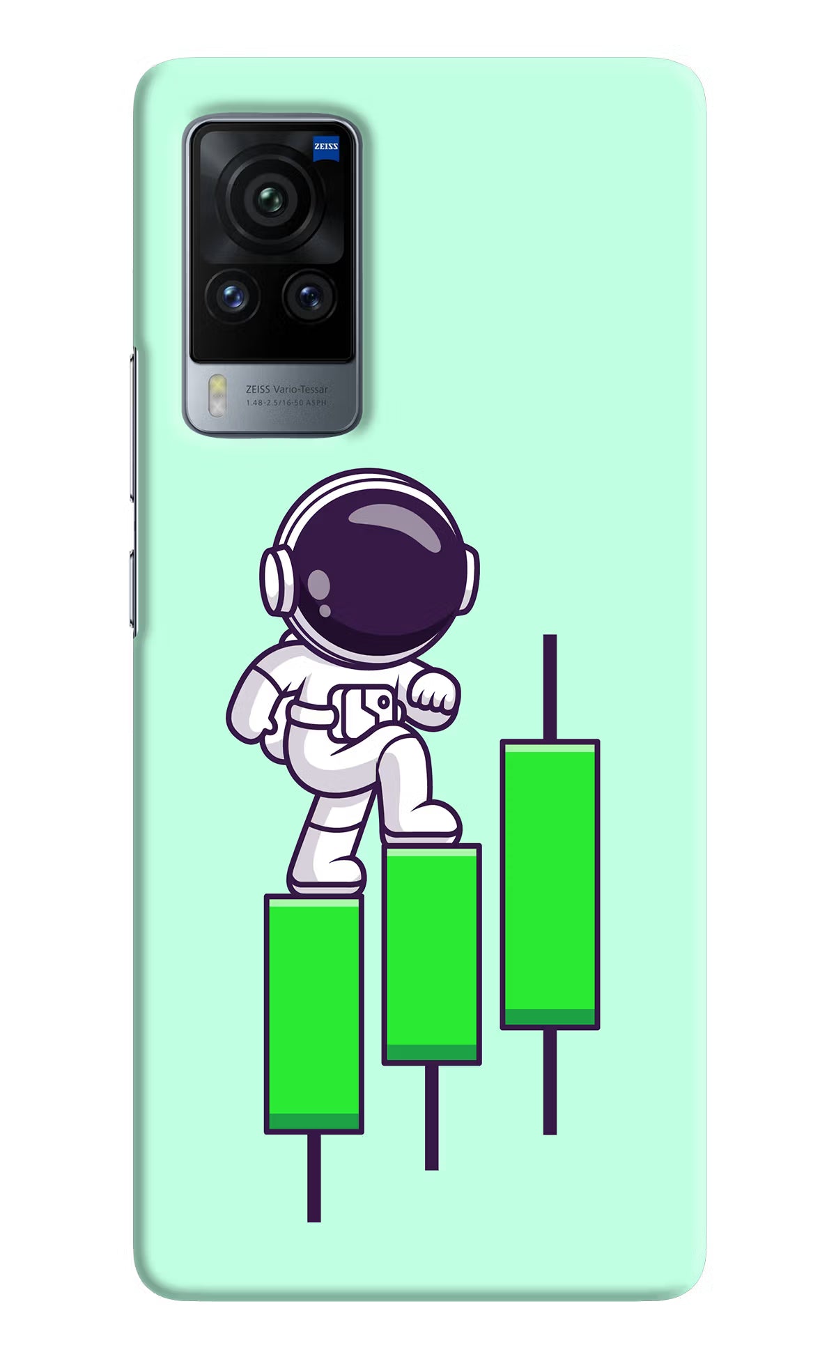 Astronaut Trader Vivo X60 Pro Hard Case Back Cover by Casekaro