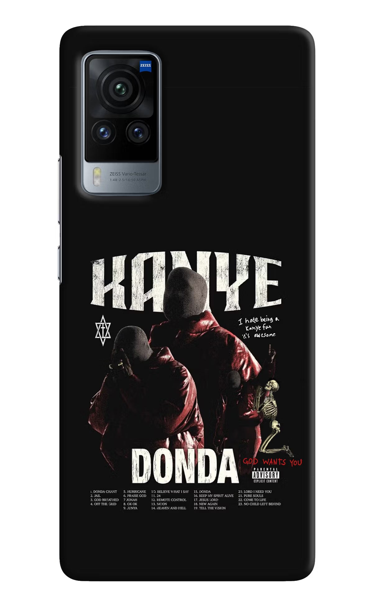 Donda Kanye West Vivo X60 Pro Hard Case Back Cover by Casekaro