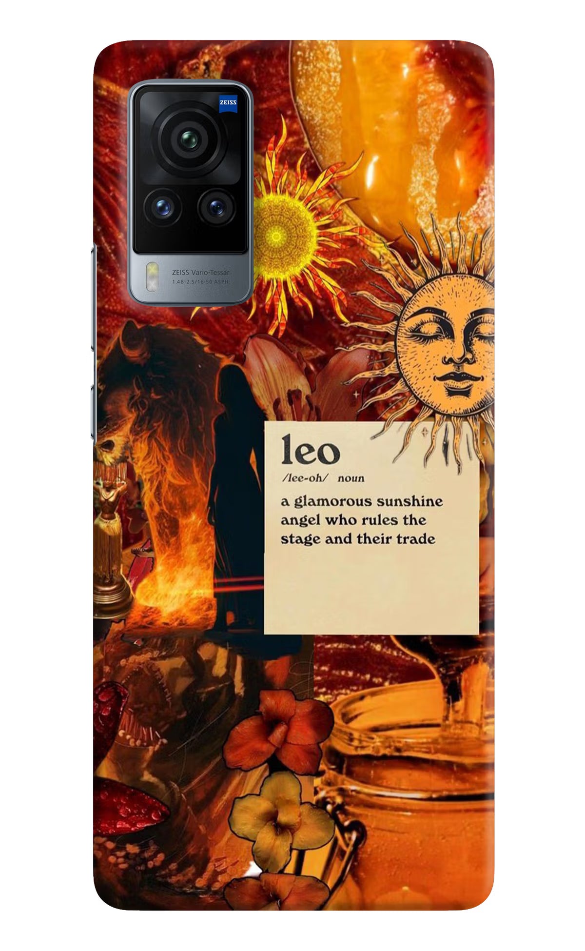 Leo Zodiac Vivo X60 Pro Hard Case Back Cover by Casekaro