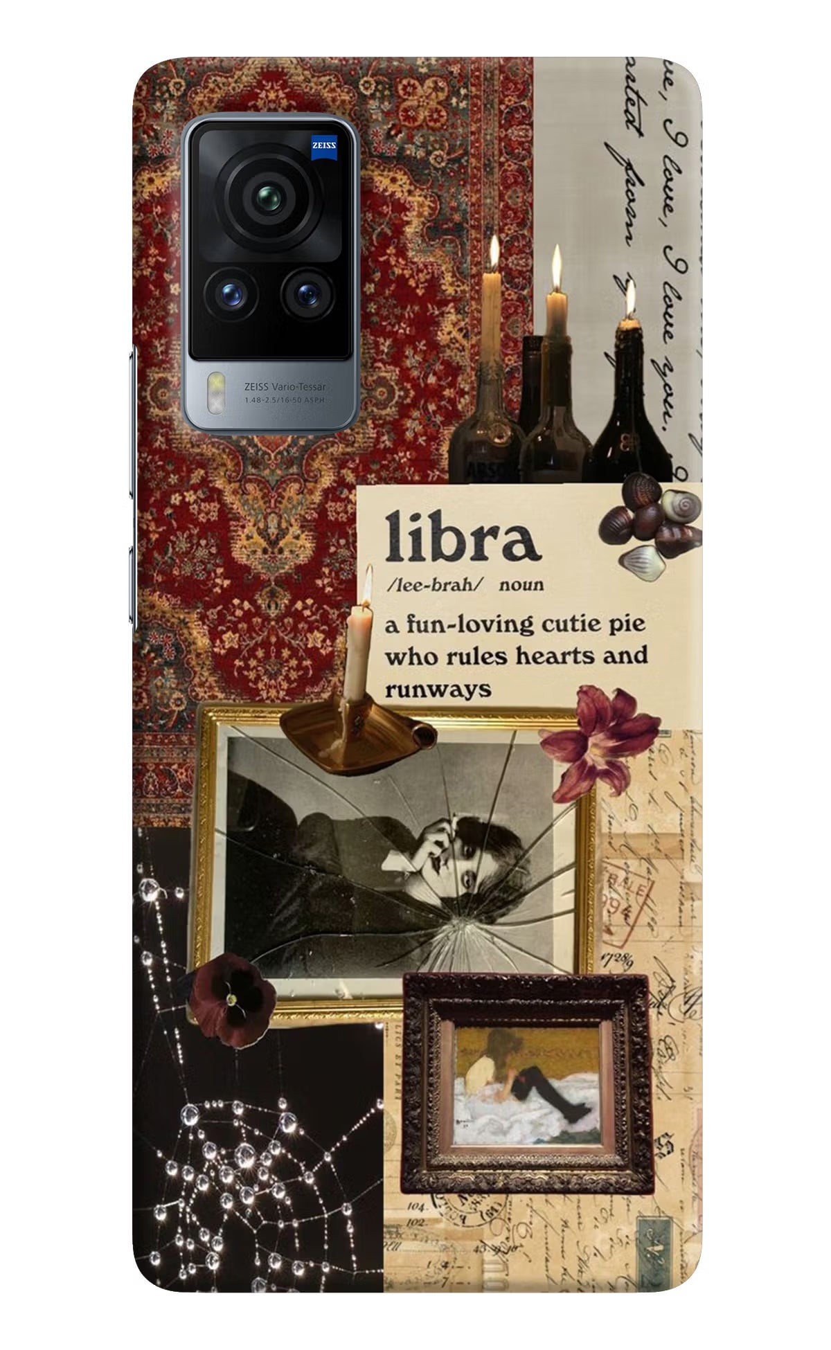 Libra Zodiac Vivo X60 Pro Hard Case Back Cover by Casekaro