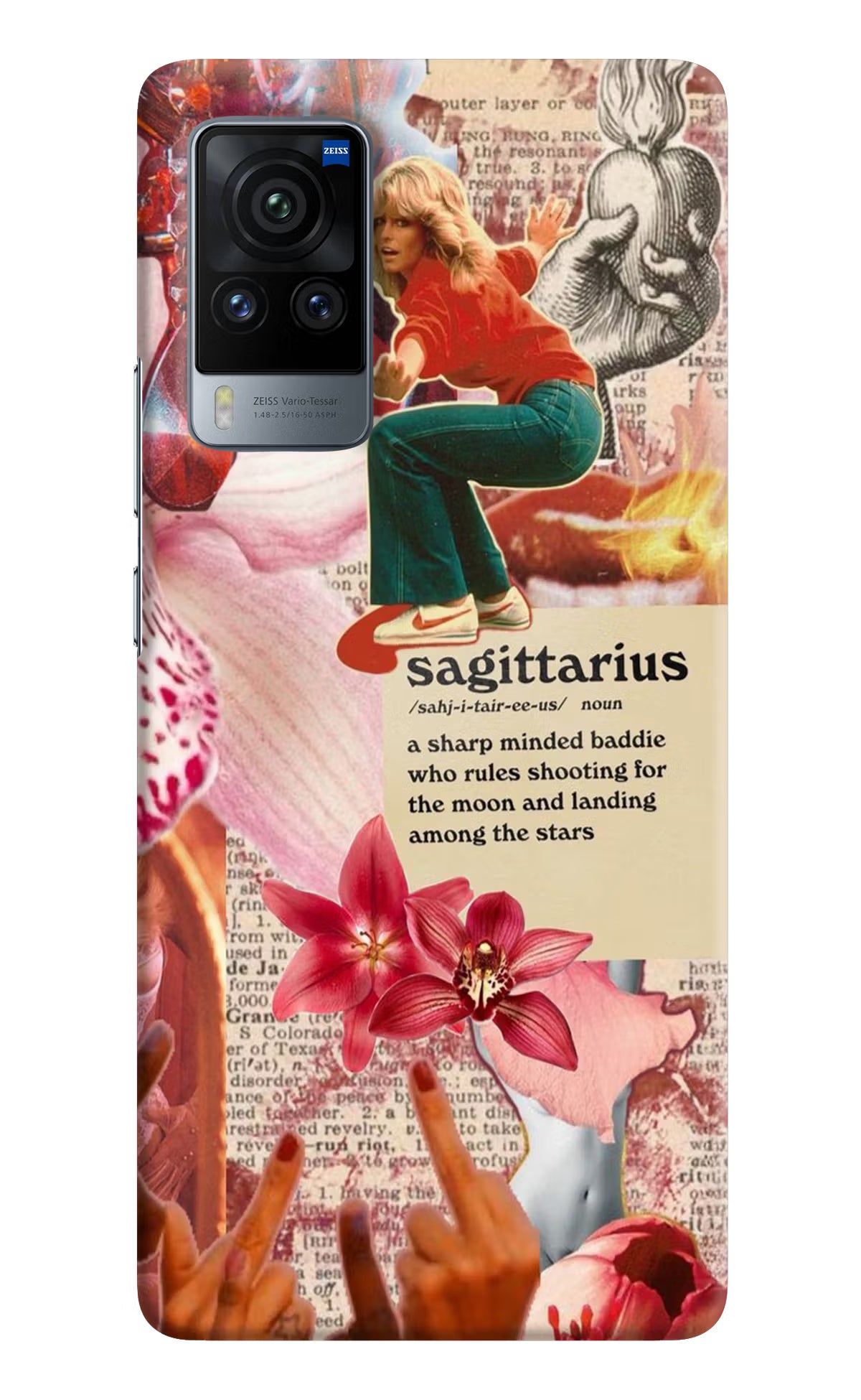 Sagittarius Zodiac Vivo X60 Pro Hard Case Back Cover by Casekaro