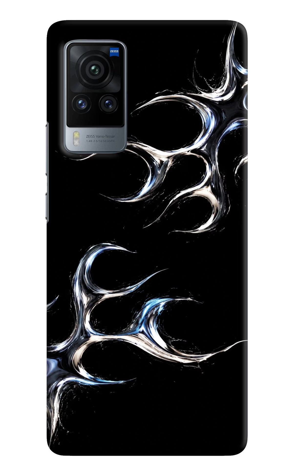 Chrome Tribal Vivo X60 Pro Hard Case Back Cover by Casekaro