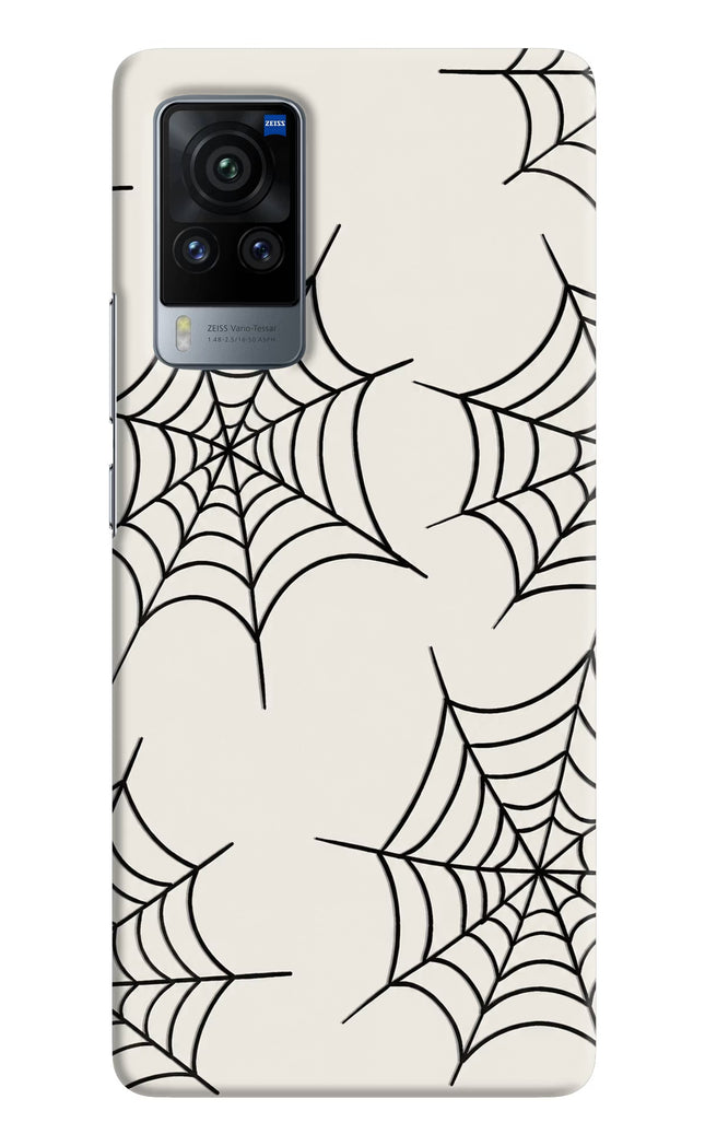 Spider Web Vivo X60 Pro Hard Case Back Cover by Casekaro