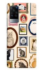 Mirror Cats Vivo X60 Pro Hard Case Back Cover by Casekaro