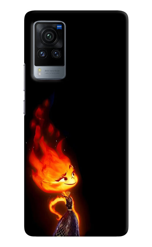 Ember Flame Vivo X60 Pro Hard Case Back Cover by Casekaro