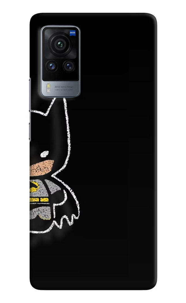 Bat Kitty Vivo X60 Pro Hard Case Back Cover by Casekaro
