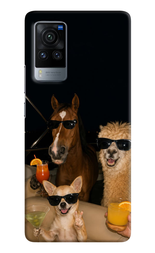 Party Squad Vivo X60 Pro Hard Case Back Cover by Casekaro