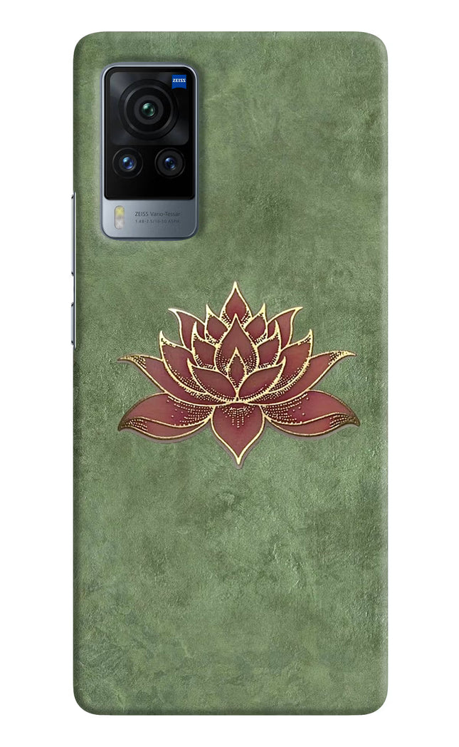 Lotus Grace Vivo X60 Pro Hard Case Back Cover by Casekaro
