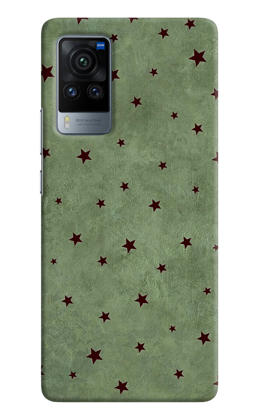 Green Stars Vivo X60 Pro Back Cover, Hard case