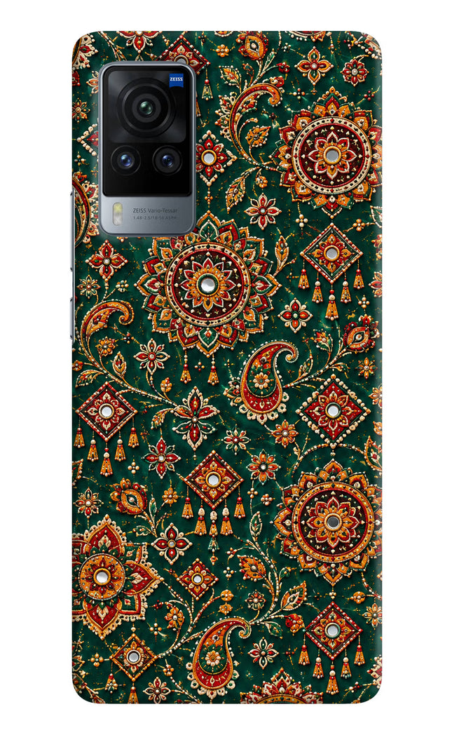 Green Pataka Vivo X60 Pro Hard Case Back Cover by Casekaro