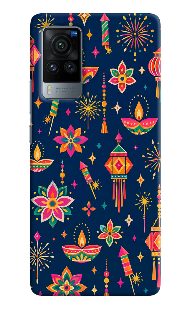 Festive Pop Vivo X60 Pro Hard Case Back Cover by Casekaro