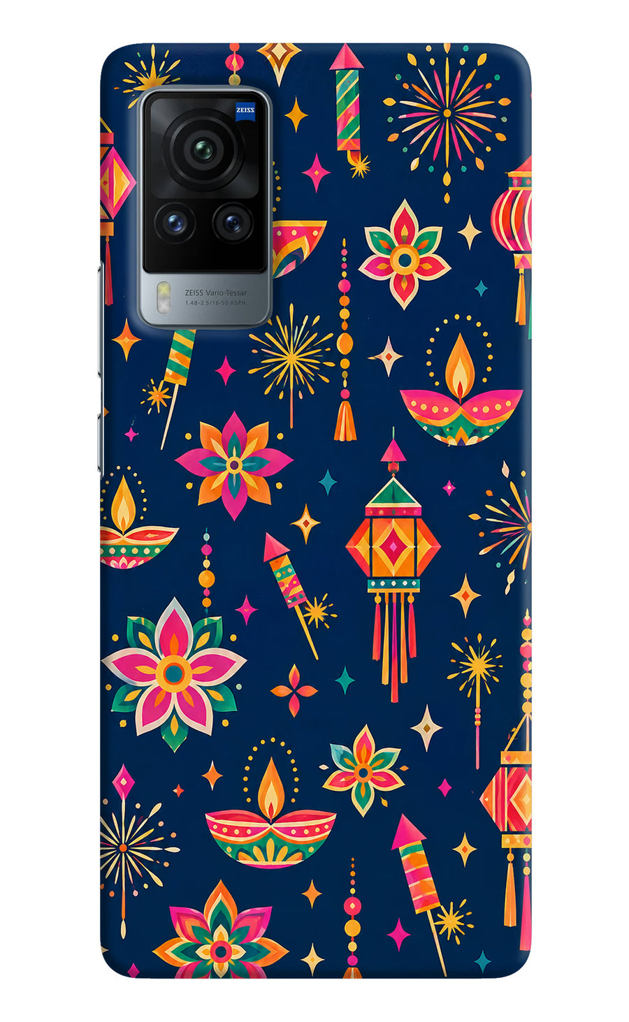 Festive Pop Vivo X60 Pro Back Cover, Hard case