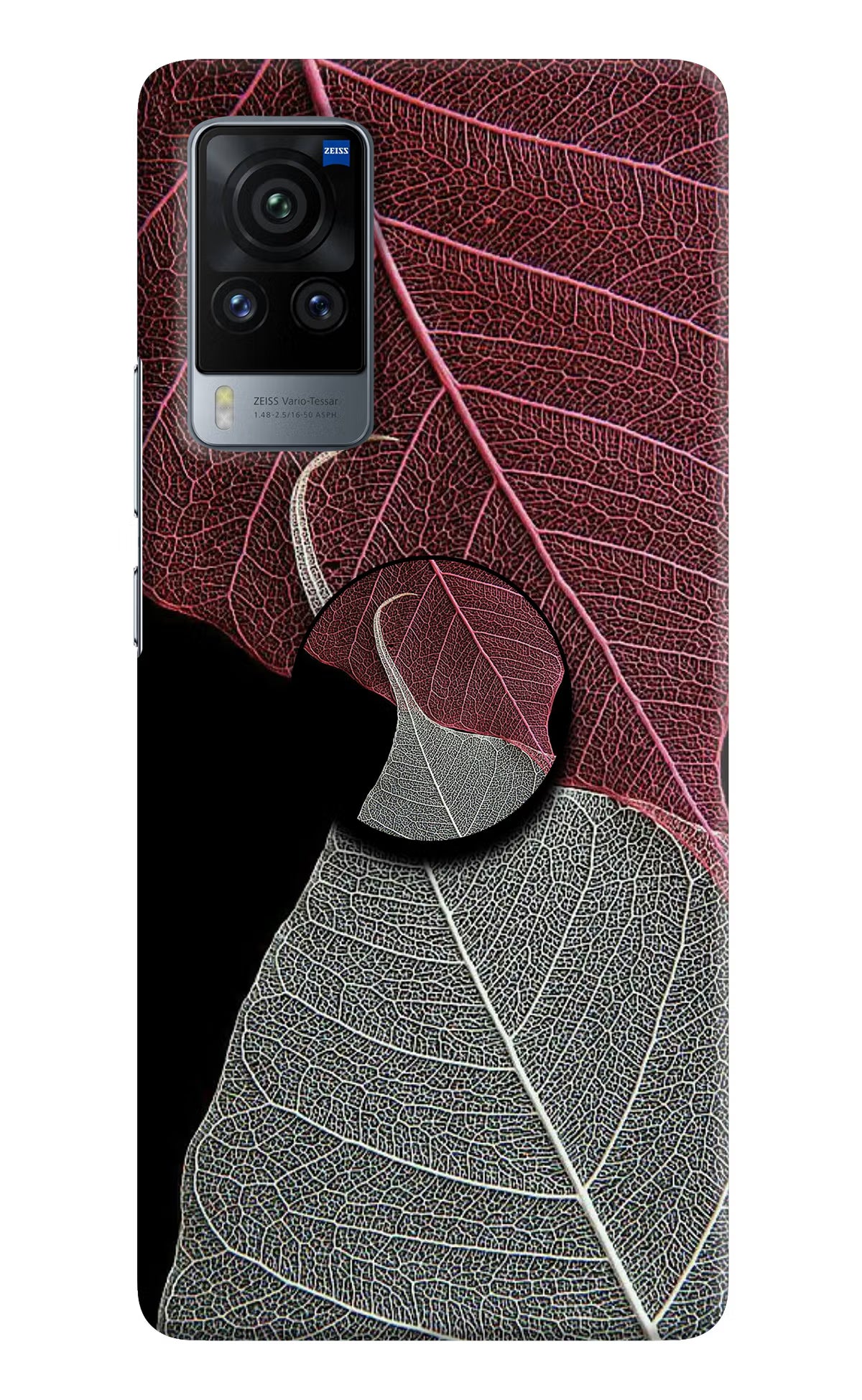 Leaf Pattern Vivo X60 Pro Pop Case by Casekaro