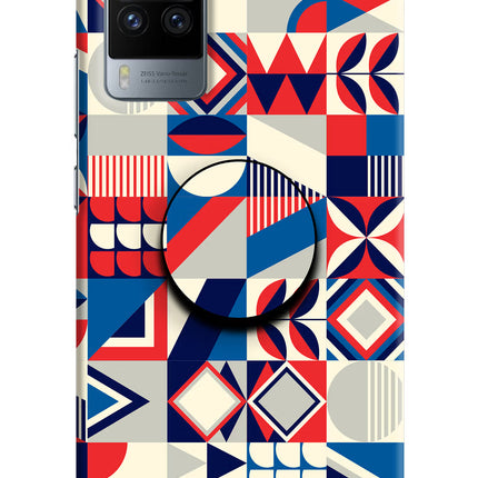 Colorful Pattern Vivo X60 Pro Pop Case by Casekaro