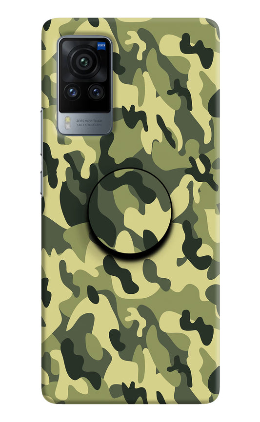 Camouflage Vivo X60 Pro Pop Case by Casekaro