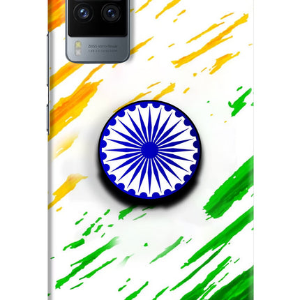 Indian Flag Ashoka Chakra Vivo X60 Pro Pop Case by Casekaro
