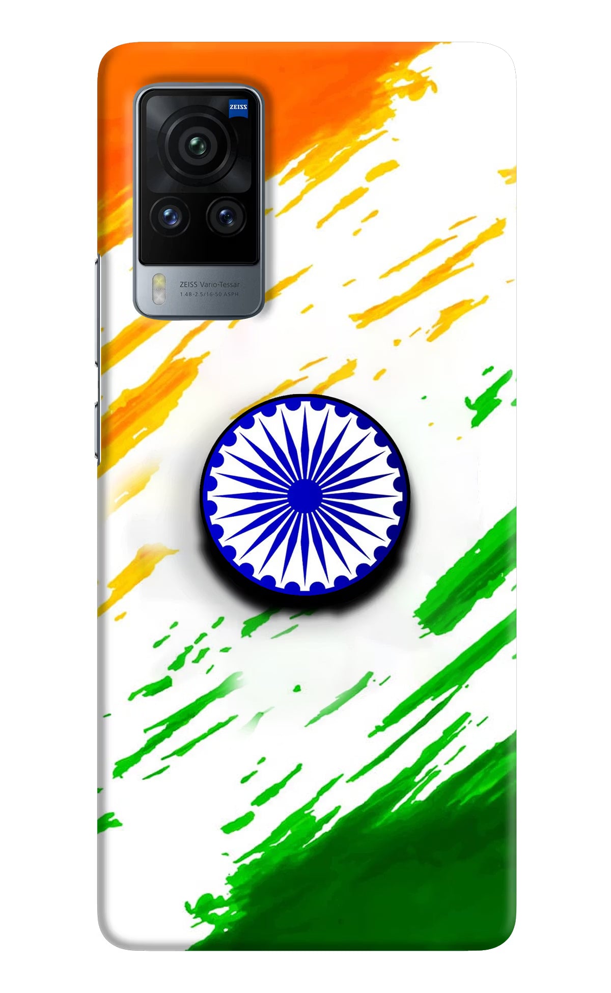 Indian Flag Ashoka Chakra Vivo X60 Pro Pop Case by Casekaro