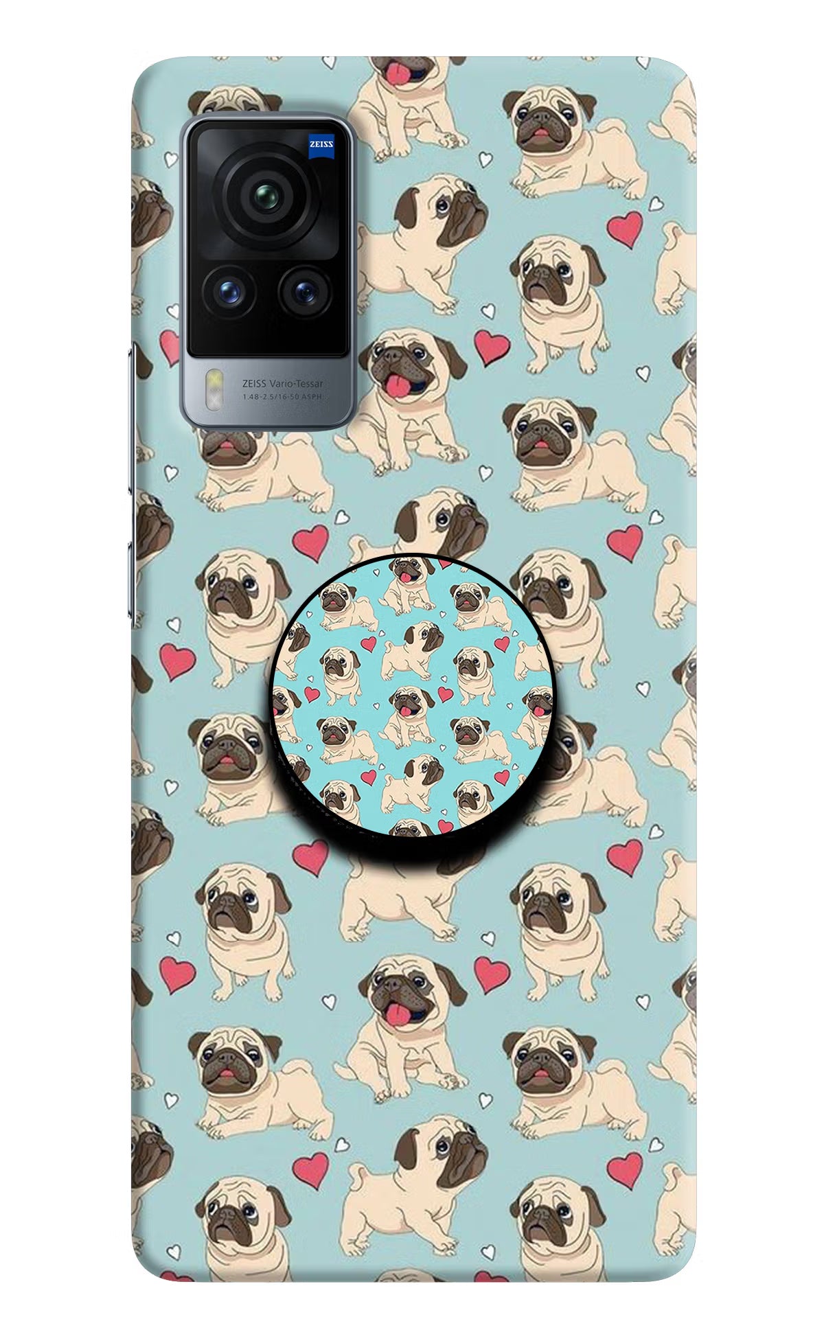 Pug Dog Vivo X60 Pro Pop Case by Casekaro