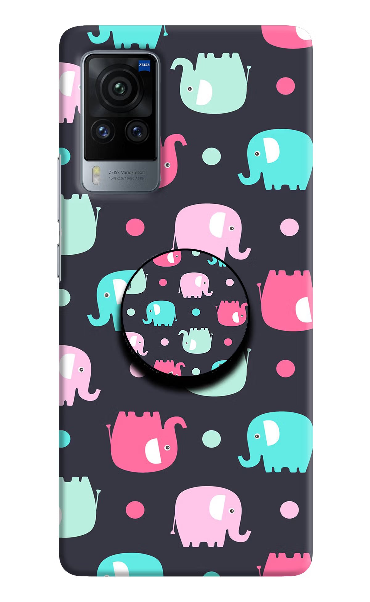 Baby Elephants Vivo X60 Pro Pop Case by Casekaro