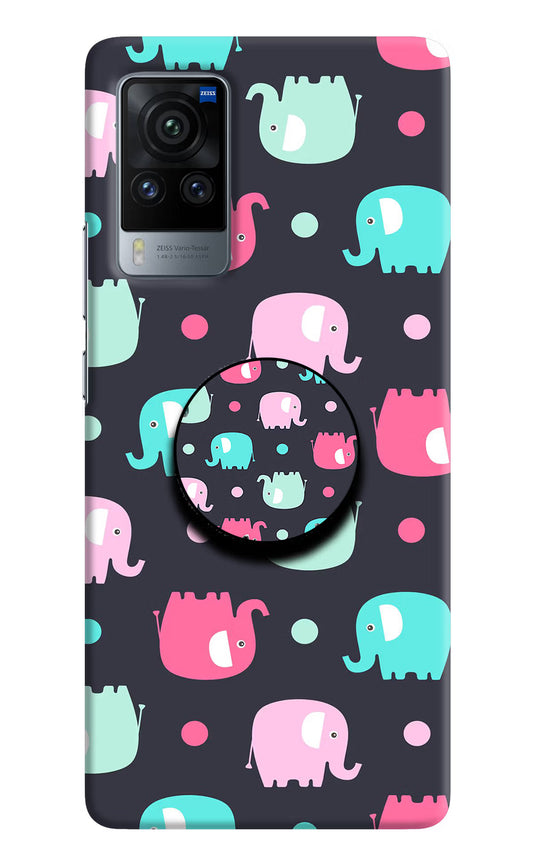 Baby Elephants Vivo X60 Pro Pop Case by Casekaro
