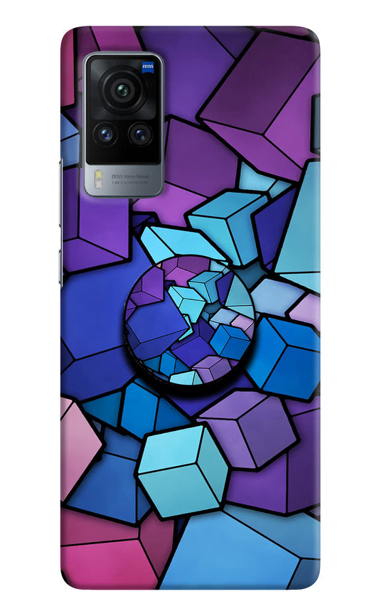 Cubic Abstract Vivo X60 Pro Pop Case by Casekaro