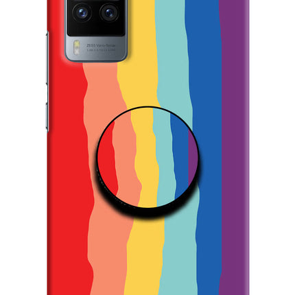 Rainbow Vivo X60 Pro Pop Case by Casekaro