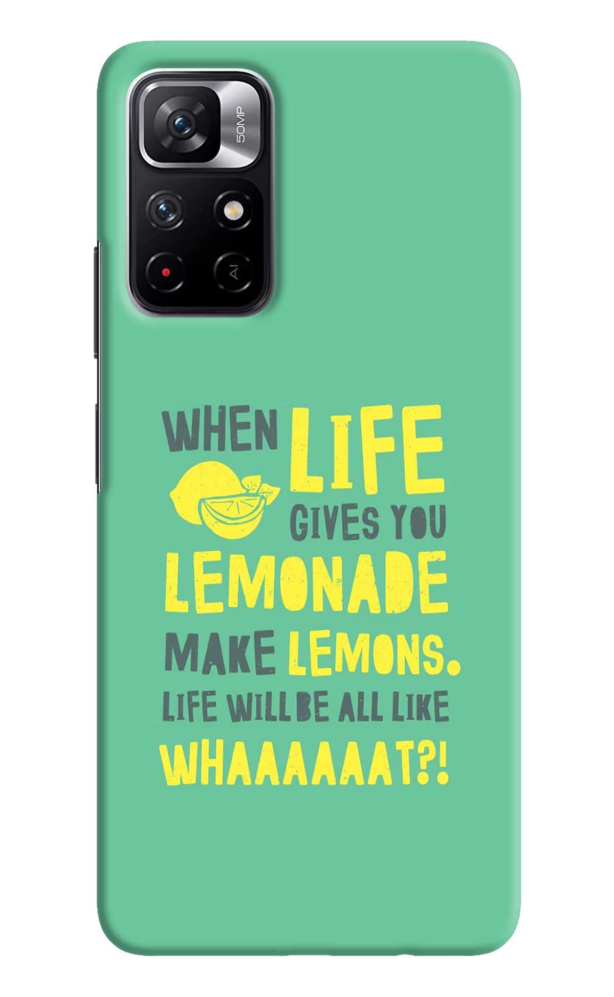 Quote Redmi Note 11T 5G Hard Case Back Cover by Casekaro