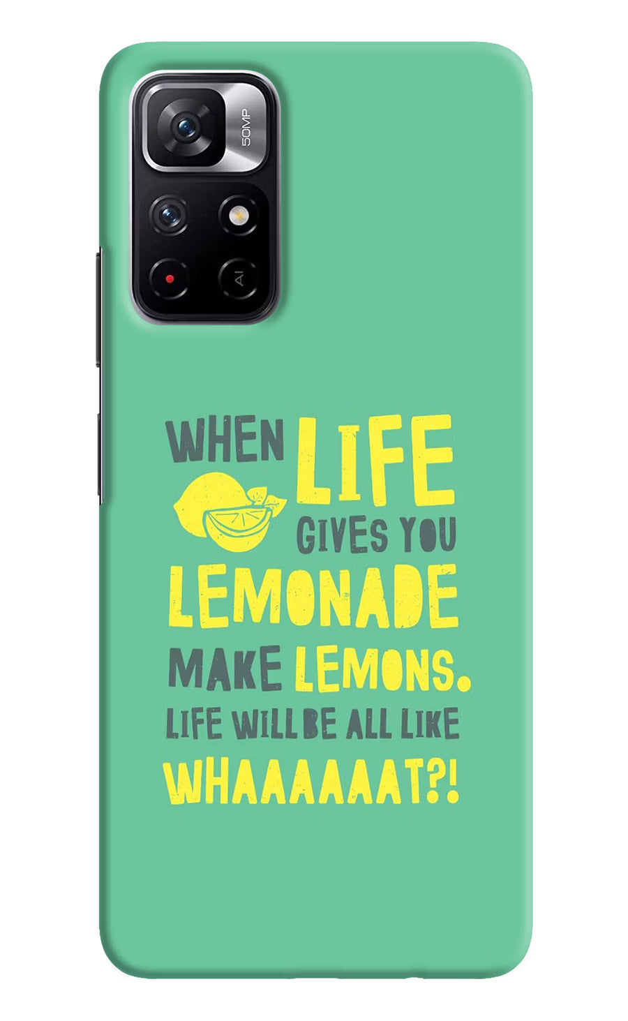 Quote Redmi Note 11T 5G Back Cover, Hard case