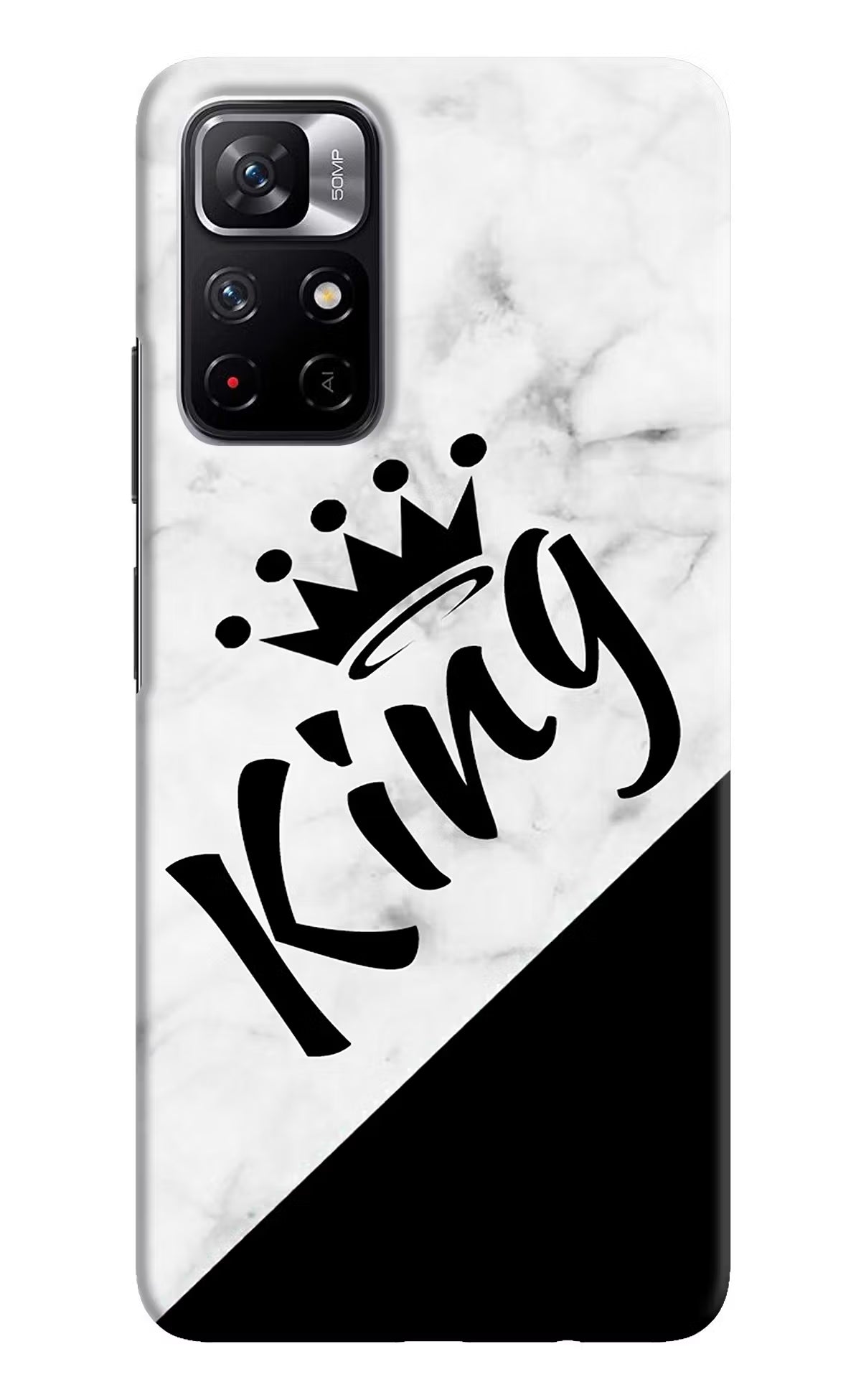 King Redmi Note 11T 5G Hard Case Back Cover by Casekaro