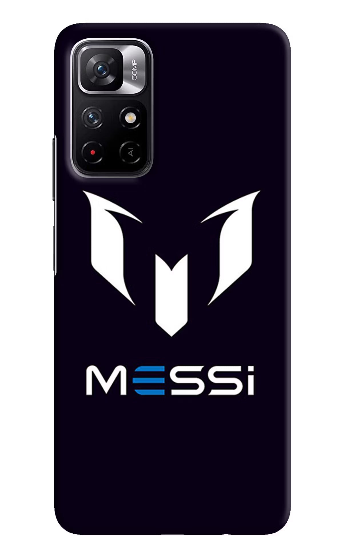 Messi Logo Redmi Note 11T 5G Hard Case Back Cover by Casekaro