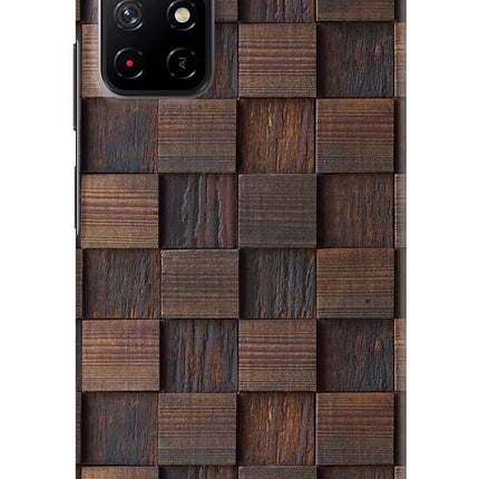Wooden Cube Design Redmi Note 11T 5G Hard Case Back Cover by Casekaro